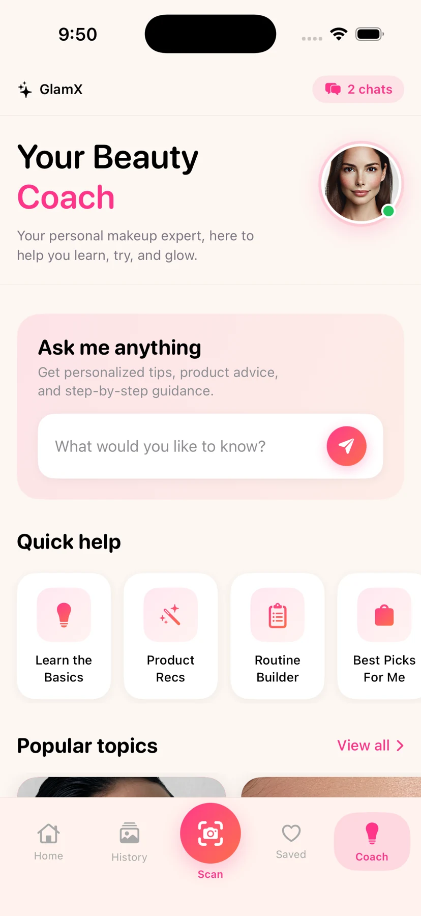 GlamX — Your beauty coach