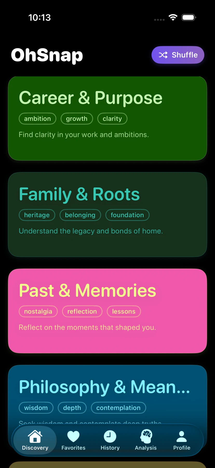 OhSnap — Discover collections
